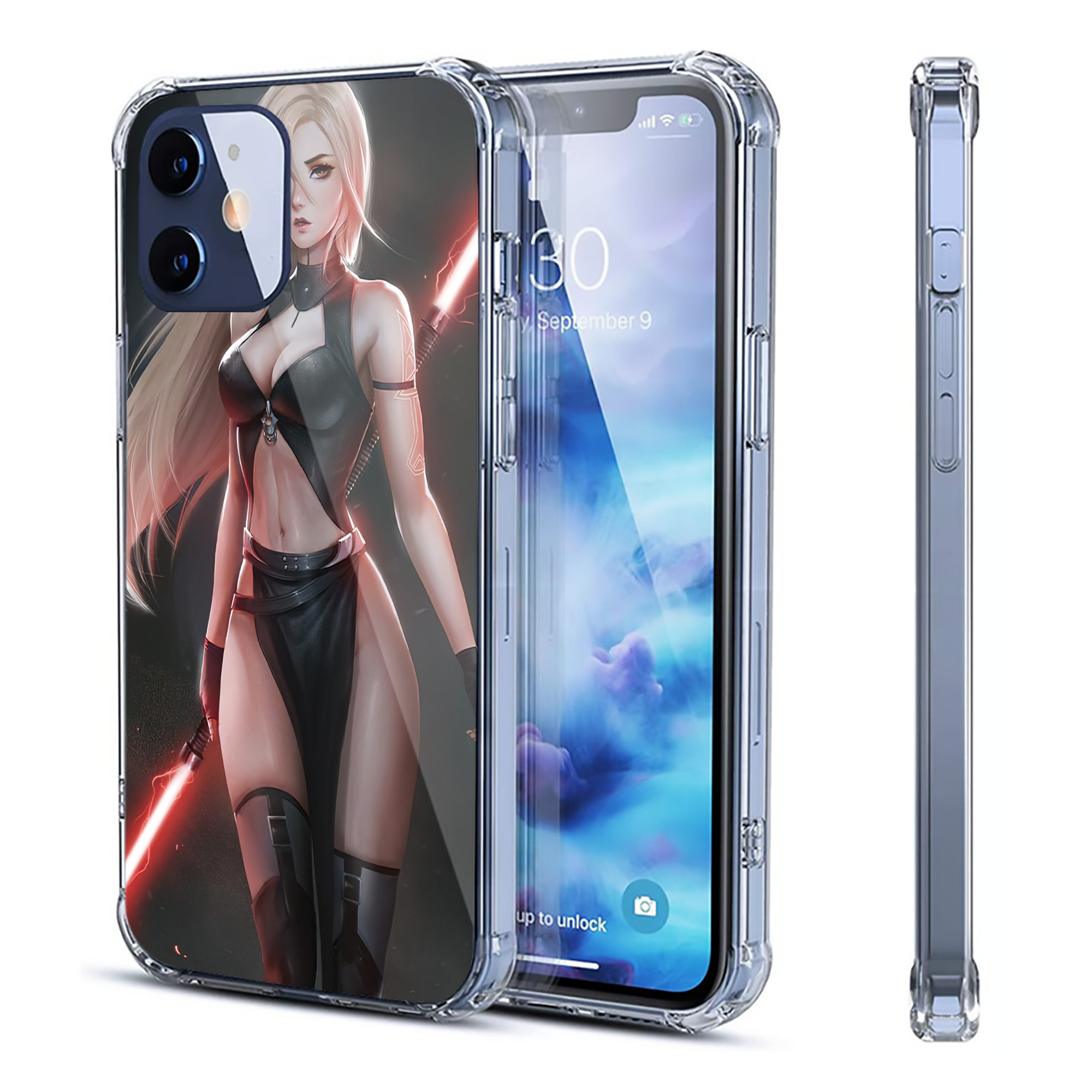 （画像用） スター・ウォーズ Star Wars 【iPhone 12シリーズ対応】透明スマホケース（クリアソフトケース）